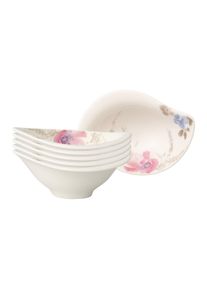 Villeroy & Boch Dipschale VILLEROY & BOCH "Dipsch&auml;lchen Mariefleur Gris Serve & Salad 12 x 8 cm 6er Set bunt", bunt, L:11,5cm, Sch&uuml;sseln, Dipschale