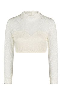 Dirndlbluse Nina von C. "Dirndlbluse langarm Elvira", Damen, Gr. 48, champagner, Obermaterial: 86% Polyamid PA. 14% Elasthan EL., Blusen Dirndlbluse