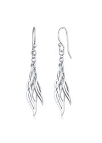 Paar Ohrh&auml;nger Elli "Ohrringe Bl&auml;tter Boho Hippie Festival 925 Silber" Gr. 45, silber, Ohrringe, Damen, ohne Stein, Silber 925 (Sterlingsilber), Paar Ohrh&auml;nger