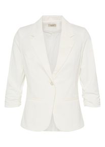 Blusenblazer Fransa "Blazer FRZABLAZER", Damen, Gr. XS, wei&szlig; (antique), Obermaterial: 74% Polyester PES. 22% Viskose CV. 4% Elasthan EL., Blazer Blusenblazer