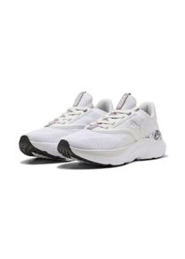 Laufschuh Puma "SOFTRIDE MAYVE MYSTIC WNS", Damen, Gr. 40,5, feather gray, Puma schwarz, lila crush, plum jam, Textil, Schuhe Laufschuh