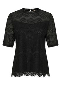 Kurzarmbluse Culture "Kurzarm-Bluse CUulia", Damen, Gr. XS, schwarz, Obermaterial: 60% Baumwolle CO. 40% Polyamid PA., Blusen Kurzarmbluse