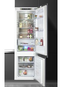 Beko Einbauk&uuml;hlgefrierkombination "BCNA306E4FN", Energieeffizienz: E, silber (wei&szlig;), Rechtsanschlag, wechselbar, K&uuml;hlschr&auml;nke, Einbauk&uuml;hlgefrierkombination