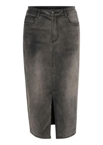 Jeansrock Kaffe "Denimrock KAsinem", Damen, Gr. 34, grau (medium grau denim), Obermaterial: 75% Baumwolle CO. 13% Viskose CV. 10% Polyester PES. 2% Elasthan EL., R&ouml;cke Jeansrock