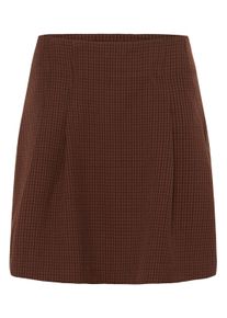 Midirock Culture "Rock CUastra", Damen, Gr. 40, braun (coffee bean, decadent chocolate), Obermaterial: 77% Polyester PES. 19% Viskose CV. 4% Elasthan EL., R&ouml;cke Midirock