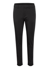 Stoffhose Kaffe "Hose KAlea", Damen, Gr. 46, N-Gr, schwarz (schwarz deep), Obermaterial: 38% Polyester PES. 30% Baumwolle CO. 30% Viskose CV. 2% Elasthan EL., Hosen Stoffhose