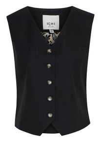 Anzugweste Ichi "Weste IHZIMMIE", Damen, Gr. 38, schwarz, Obermaterial: 97% Polyester PES. 3% Elasthan EL., Westen Anzugweste