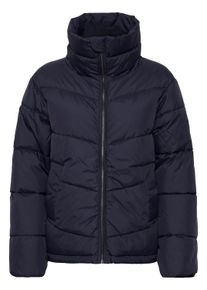 Wintermantel B.Young "Jacke BYBOMINA", Damen, Gr. 42, blau (peacoat), Obermaterial: 100% Nylon NY., M&auml;ntel Wintermantel