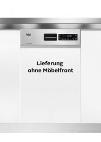 Beko teilintegrierbarer Geschirrsp&uuml;ler "BDSS28040XQ", Energieeffizienz: C, silber (edelstahllook), B:44,8cm H:81,8cm T:57cm, Geschirrsp&uuml;ler, SelfDry, teilintegrierbarer Geschirrsp&uuml;ler
