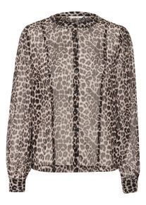 Langarmbluse Cream "Langarm-Bluse CRYuna", Damen, Gr. 44, beige (natrual animal spots), Obermaterial: 100% Polyester PES., Blusen Langarmbluse