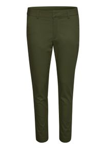 Stoffhose Kaffe "Hose KAlea", Damen, Gr. 46, N-Gr, gr&uuml;n (forest night), Obermaterial: 38% Polyester PES. 30% Baumwolle CO. 30% Viskose CV. 2% Elasthan EL., Hosen Stoffhose