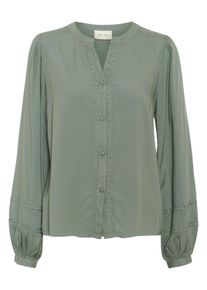 Langarmbluse Cream "Langarm-Bluse CRTiah", Damen, Gr. 36, gr&uuml;n (laurel wreath), Obermaterial: 100% Viskose CV., Blusen Langarmbluse
