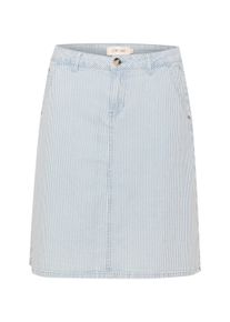 Midirock Cream "Rock CRBethany", Damen, Gr. 40, blau (milk boy striped denim), Obermaterial: 98% Baumwolle CO. 2% Elasthan EL., R&ouml;cke Midirock