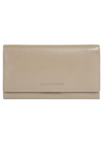 Geldb&ouml;rse Bruno Banani, Damen, beige, Leder, leicht gl&auml;nzend, unifarben, Kleinlederwaren Geldb&ouml;rse, echt Leder