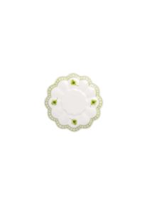 Villeroy & Boch Untertasse VILLEROY & BOCH "Eierbecher-Unterteller Easter Delight &oslash; 9,9 cm gr&uuml;n", gr&uuml;n, B:9,9cm H:2cm T:9,9cm &Oslash;:9,9cm, Speiseteller, Untertasse, Mikrowellengeeignet