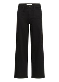 Regular-fit-Jeans Kaffe "Jeans KAbrook", Damen, Gr. 29, L&auml;nge 34, schwarz (schwarz deep), Obermaterial: 75% Baumwolle CO. 13% Viskose CV. 10% Polyester PES. 2% Elasthan EL., Jeans Regular-fit-Jeans
