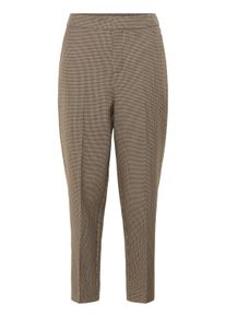 Marlene-Hose Kaffe "Hose KAelyah", Damen, Gr. 44, N-Gr, beige (beige, schwarz petit houndstoot), Obermaterial: 69% Polyester PES. 29% Viskose CV. 2% Elasthan EL., Hosen Marlene-Hose