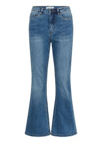 Regular-fit-Jeans Kaffe "Jeans KAforest", Damen, Gr. 31, L&auml;nge 32, blau (medium blau denim), Obermaterial: 75% Baumwolle CO. 13% Viskose CV. 10% Polyester PES. 2% Elasthan EL., Jeans Regular-fit-Jeans