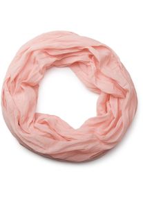 Loop styleBREAKER "Seidiger unifarbener Loop", Damen, rot (koralle, light), Obermaterial: 100% Viskose CV., Modisch, Modet&uuml;cher Loop