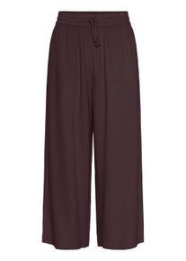 Stoffhose Kaffe "Hose KAmilia", Damen, Gr. 38, N-Gr, braun (fudge), Obermaterial: 70% Viskose CV. 30% Leinen LI., Hosen Stoffhose