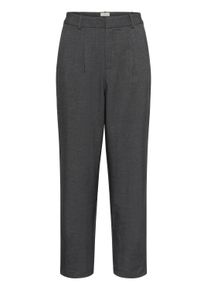 Marlene-Hose Kaffe "Hose KAmerle", Damen, Gr. 44, N-Gr, grau (dunkelgrau melange), Obermaterial: 64% Polyester Pol. recyc.. 33% Viskose CV. 3% Elasthan EL., Hosen Marlene-Hose