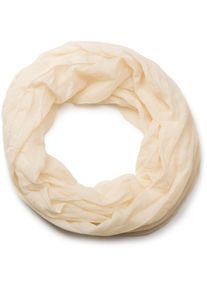 Loop styleBREAKER "Seidiger unifarbener Loop", Damen, wei&szlig; (creme, beige), Obermaterial: 100% Viskose CV., Modisch, Modet&uuml;cher Loop