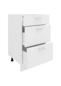 Unterschrank Vcm "K&uuml;chenschrank B 50 cm Unterschrank Schublade Esilo", wei&szlig;, B:50cm T:46cm, Obermaterial: 100% Holz Wood., Schr&auml;nke, Unterschrank