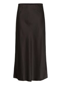 Midirock Kaffe "Rock KAlotte", Damen, Gr. 42, braun (schwarz coffee), Obermaterial: 100% Polyester PES., R&ouml;cke Midirock
