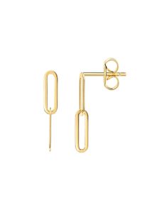 Paar Ohrstecker Firetti "Schmuck Geschenk Gold 375 Ohrschmuck Ohrringe Oval", gelbgoldfarben, Ohrringe, Damen, Gelbgold 375, Paar Ohrstecker