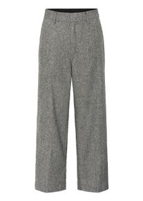 Marlene-Hose Kaffe "Hose KAthilda", Damen, Gr. 42, N-Gr, schwarz (schwarz, grau tweed), Obermaterial: 95% Polyester PES. 5% Wolle mw., Hosen Marlene-Hose