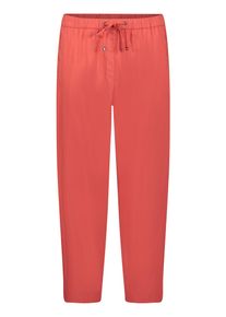 BETTY & CO Relaxhose BETTY & CO "Casual-Hose mit elastischem Bund", Damen, Gr. 46, EURO, rot (dunkelrot), Obermaterial: 76% Baumwolle CO. 20% Polyamid PA. 4% Elasthan EL., Hosen Relaxhose
