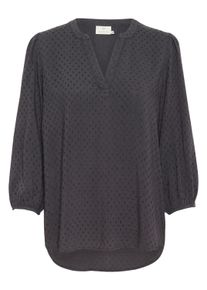 Langarmbluse Kaffe "Langarm-Bluse KAanny", Damen, Gr. 34, schwarz (schwarz oyster), Obermaterial: 100% Viskose CV., Blusen Langarmbluse