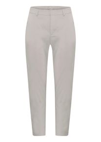 Stoffhose Kaffe "Hose KAloraine", Damen, Gr. 46, N-Gr, grau (elephant skin), Obermaterial: 55% Baumwolle CO. 42% Polyamid PA. 3% Elasthan EL., Hosen Stoffhose