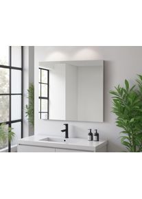 Badspiegel Welltime "Florenz", wei&szlig;, B:80cm H:60cm T:1,8cm, MDF, Spiegel, Badspiegel, in drei Breiten (60cm,80cm,100cm)