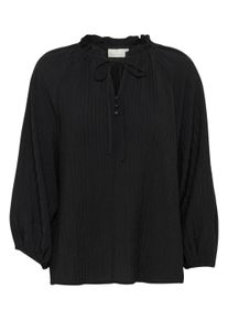 Langarmbluse Kaffe "Langarm-Bluse KAlianna", Damen, Gr. 34, schwarz (schwarz deep), Obermaterial: 80% Viskose CV. 20% Nylon NY., Blusen Langarmbluse