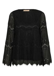 Langarmbluse Culture "Langarm-Bluse CUcroba", Damen, Gr. S, schwarz, Obermaterial: 60% Baumwolle CO. 40% Polyamid PA., Blusen Langarmbluse