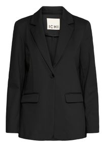Blusenblazer Ichi "Blazer IHKATE", Damen, Gr. L, schwarz, Obermaterial: 74% Polyester PES. 22% Viskose CV. 4% Elasthan EL., Blazer Blusenblazer