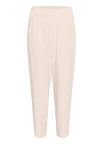 Stoffhose Kaffe "Hose KAliny", Damen, Gr. 44, N-Gr, blau (light sand linen), Obermaterial: 70% Viskose CV. 30% Leinen LI., Hosen Stoffhose