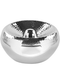 Aschenbecher Fink "APOLLO", silber (silberfarben), H:6,2cm &Oslash;:13cm, Edelstahl, M&uuml;lleimer, Aschenbecher, aus Edelstahl, outdoorgeeignet