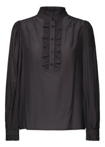 Kurzarmbluse B.Young "Kurzarm-Bluse BYFENJA", Damen, Gr. 40, schwarz, Obermaterial: 65% Viskose CV. 35% Polyester PES., Blusen Kurzarmbluse