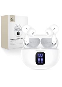 Tech-Protect UltraBoost TWS Pro G2 Headphones - White
