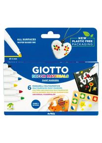GiOTTO Decor Materials Paint Markers 6 pcs BL