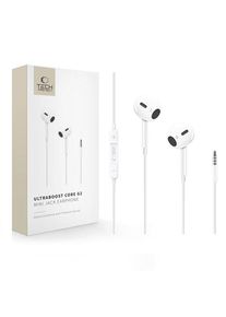 Tech-Protect Ultraboost Core G2 Mini Jack Headphones - White