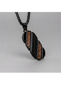 Holzkern Halsband Herrar svart och kork