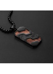 Holzkern Halsband Herrar carbon och valn&ouml;t