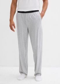 Pantaloni pigiama lunghi in puro cotone (pacco da 2), Grigio, Taglia 44/46 (S), bonprix