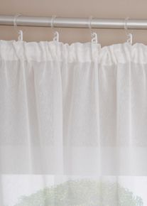 Tenda velata a trama fine effetto sabl&eacute;, Bianco, Taglia 1 (Alt. / largh. 100/300 cm), bonprix