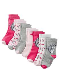 Calzini (pacco da 7 paia) con cotone biologico, Grigio, Taglia 23-26, bonprix