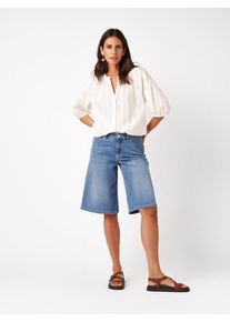 Jeansbermudas Toni, Damen, Gr. 44, N-Gr, summer bleached authentic, Denim/Jeans, Obermaterial: 66% Baumwolle, 20% Polyester, 12% Lyocell, 2% Elasthan, regular fit knieumspielend, Jeans Jeansbermudas, aus softem Sommer-Denim