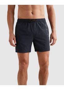 PME-Legend Badeshorts PME LEGEND "AIRFRAME SWIMSHORTS BIG LOGO PRINT", Herren, Gr. 4XL, N-Gr, salute, Web, Elasthan, Polyamid, Badehosen Badeshorts